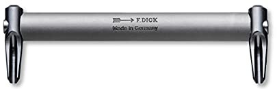 F. Dick Unterhauer doppelseitig (ø 4 mm, Länge 120 mm, Werkzeug zur Hufbearbeitung, aus geschmiedetem Stahl, Hufschmied Werkzeug) 62458000
