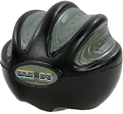 CanDo Handtrainer, Fingertrainer Digi-Squeeze, schwarz (sehr schwer)
