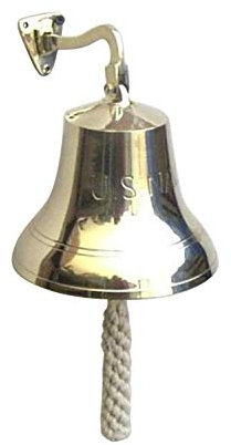 Nagina International Schiffsglocke, groß, US Navy - Nautical Decor