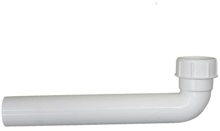 Schläfer 439102 | Prolunga Sifone Salvaspazio Universale, Tubo per Scarico Lavandino con Curva a Gomito in PVC, Raccordo 1 1/2 e Tubo Ø 40 X 250mm