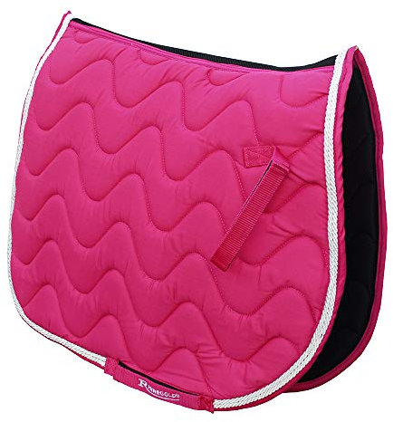 Rhinegold 0 Wave Saddle Pad-cob-Raspberry Schabracke, Himbeere