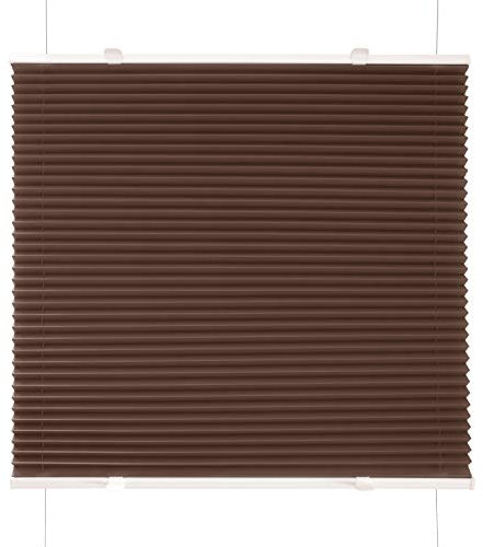 Plissee Braun 40x100cm Klemm Fix Plissee