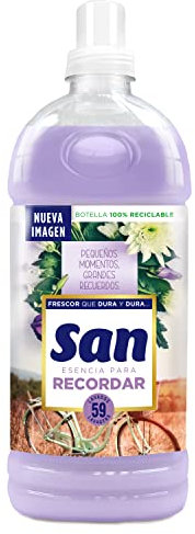 SAN | Suavizante Ropa Lavadora Líquido Concentrado | Fragancia Duradera Esencia para Recordar | 59 Lavados