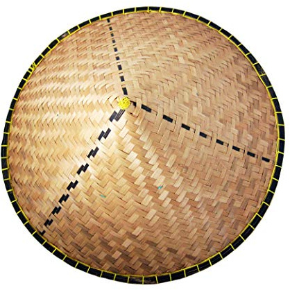 Double Duck Vietnamien Traditionnel Conique Chapeau Coolie - Chinois Fermier Déguisement Accessoire