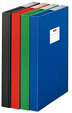 Herlitz Heftbox/DIN A4 / aus Pappe/Farbe: grün