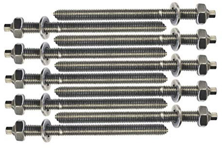 PARCO Ankerstangen M8x110 mm, Edelstahl A4, Mit EU-Zulassung, 10 Stück