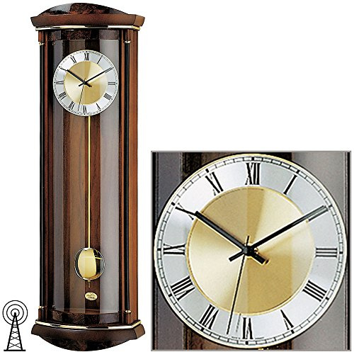 AMS F5080/1 Funk Pendeluhr, Holz, Mehrfarbig, 108 x 40 x 22 cm