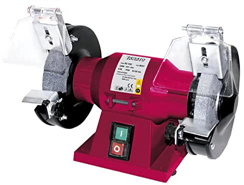 YAMATO SB 125 - Smerigliatrice da Banco, Mola Doppia 125x16 Mm, 120 Watt, schermi protettivi in plexiglass. Grana 36-60, 2.950 giri/min. Piedini in gomma antivibrazione.
