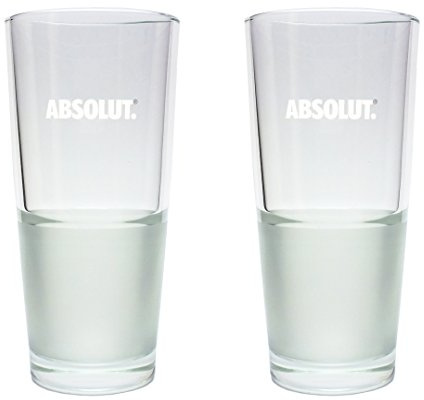2 Absolut Vodka Glas Longdrinkgläser 2cl/4cl - 2er Set