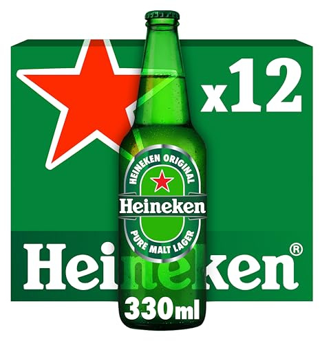 Heineken Beer Lager Glass Bottles 12 x 330 ml