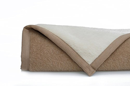 Ritter Decken Alpaka Decke weich Lima Star 150x200 cm Creme/Kamel 100% feinstes Alpaka (ungefärbt) aus eigener Herstellung. Geeignet als Wohndecke und Kuscheldecke. Made in Germany