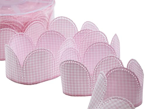 Furlanis - Nastro Margherita Portaconfetti, taffettà, Bomboniere e Confezioni, Tessuto Italiano - Bamby Rosa, 90 Pezzi da 5 Petali, 50 mm x 25 m