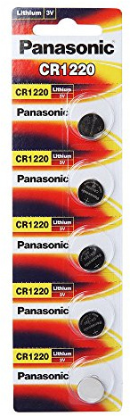 Panasonic Lithium 3V Batteries Size CR1220 (Pack of 5)