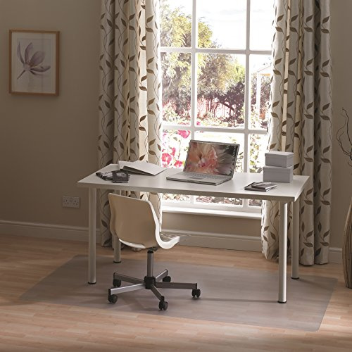 Floortex Bodenschutzmatte | Bürostuhlunterlage valuemat | 120 x 200 cm | aus phtalatfreiem Vinyl | transparent | rechteckig | TÜV zertifiziert | für Hartböden