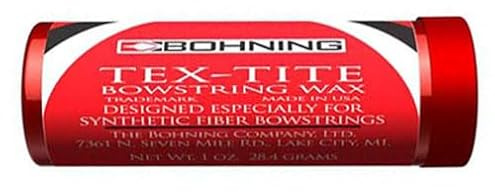 Bohning Tex-Tite Sehnenwachs | Natürliches Wachs für Bogensehnen & Armbrustsehnen | Schützt vor Austrocknung & Ausfransen | Für Recurve-, Lang- & Compoundbögen | Langlebige Sehnenpflege