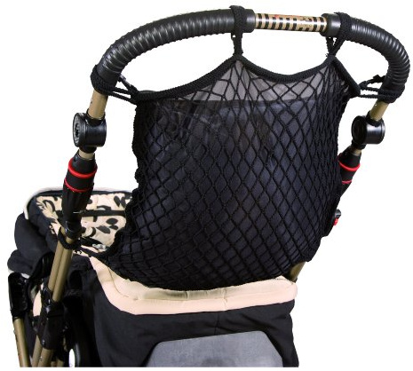 sunnybaby 19275 - Shoppingnät, universalnät för barnvagnar och barnvagnar | med praktisk insynsskydd/innerfoder | universellt ankarlås - färg: svart | kvalitet: MADE in GERMANY