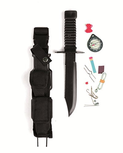 Mil-Tec Couteau de survie en acier 420 avec accessoires