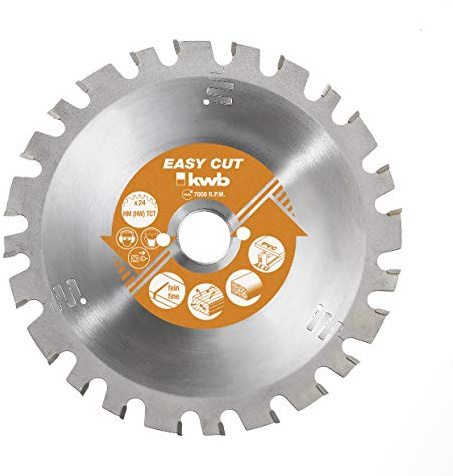 kwb Kreissägeblatt 184 x 16 mm, Made in Germany, Nagelfest, für Holz mit Metallresten, Universal Sägeblatt für z.B. Metalle, Holz und Kunstoffe