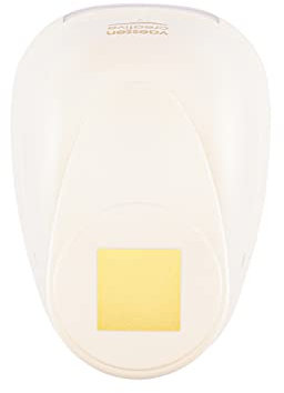 Vaessen Creative Craft Paper Punch - Square - 2,7 x 2,7 cm - Circle Cutter for Crafting and Card Making
