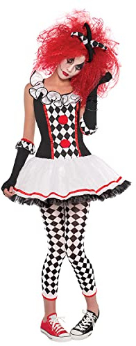 amscan Womens Harlequin Honey Halloween Fancy Dress Costume