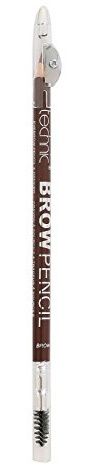 Technic Black Brow Pencil & Sharpener | Integrated Sharpener + Spoolie