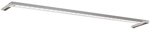 FACKELMANN LED-Aufsatzleuchte für Spiegelschrank SCENO / Maße (B x H x T): ca. 56 x 2 x 10 cm / hochwertige LED-Leuchte fürs Badezimmer / Farbe: Silber / Energieeffizienzklasse A