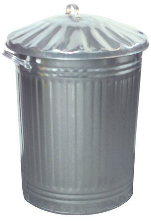 Anything 4 Home 90L Galvanised Metal Rubbish Bin