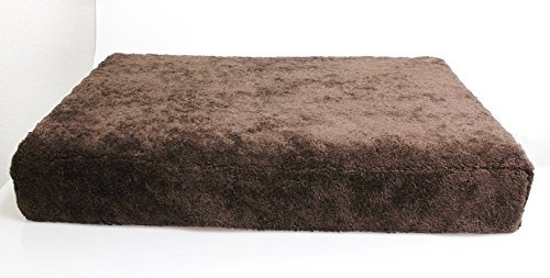 Eifa Viskoelastisches Hundebett in - Hundenest - Hundekorb - Hundesofa (Grau, 100 x 60 x 13 cm)