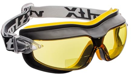 voltX DEFENDER Lunettes-Masques de Sécurité Bifocales +2,0 Jaunes