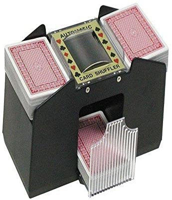 Automatic Card Shuffler – Battery-Operated 4-Deck Playing Card Dispenser – For Game Night and Casino Game Accessories by Trademark Poker