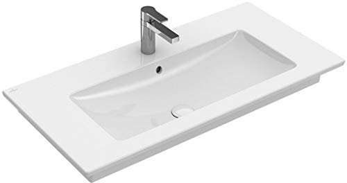 Villeroy & Boch Venticello Möbelwaschtisch 80x50cm 1 Hahnloch mit Überlauf Weiß