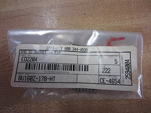 SMD BU160Z-178-HT BU160Z178HT ED2204 16 Pin IC Socket (Pack of 5)
