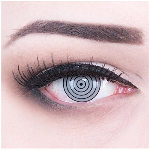 Lot de 2 lentilles de contact colorées avec solution nettoyante de 60 ml et étui, souples, sans correction – Marque de qualité, agréables à porter et parfaites pour Halloween ou un carnaval