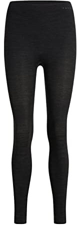 FALKE Damen Baselayer-Hose Wool-Tech Long W TI Wolle schnelltrocknend 1 Stück, Schwarz (Black 3000), S