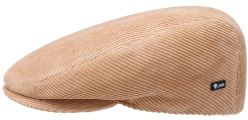 Lipodo Cordial Flatcap Schirmmütze Breitcord Uni einfarbig Made in Italy Damen und Herren Sommer Winter