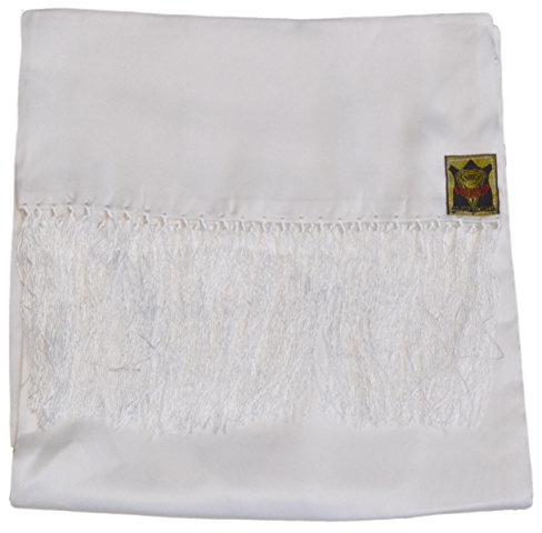 Goldtop Old English White 100% Seide Quaste Herren Kleid Schal