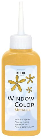 Kreul fönsterfärg, 80 ml metalliskt guld