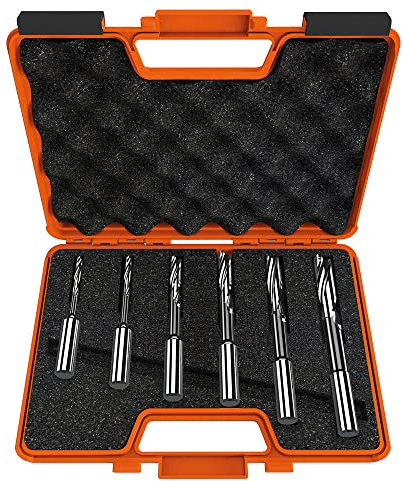 CMT 161.001.00 Set con 6 Punte Elicoidali per Mortasare, Grigio