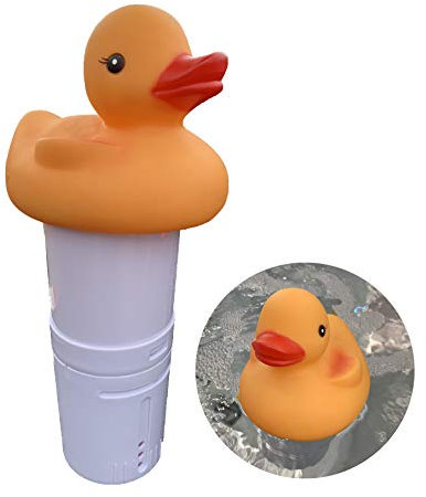 Happy Hot Tubs Large Floating Duck Dispenser for 200 Gram Chlorine or Bromine Tablets Swimming Pools Tub Pool