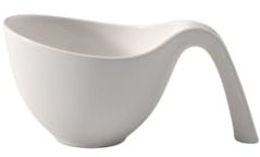 Villeroy & Boch Fuente con Mango, Porcelana Premium, Blanco, Flow, 0,45l