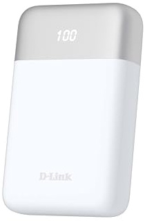 D-Link DPP-101 Batterie Externe 10000mAh – Chargeur Portable avec USB-C PD 3.0 et USB-A QC 3.0, Écran Digital, Sécurité Avancée, Format Compact