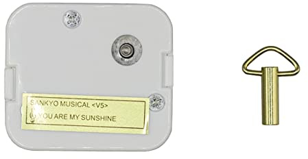 Creative Hobbies 18 Note Wind up Music Box Musical Movement - Plays You are My Sunshine