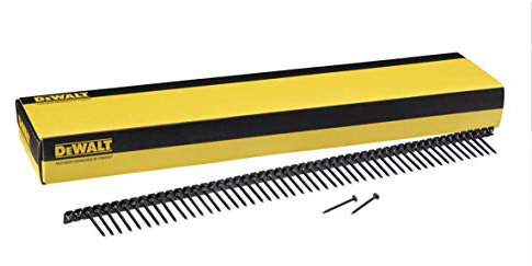 Dewalt Trockenbau-Schrauben mit Feingewinde (für Metallprofile, 3,5x35mm, magaziniert, 50 Schrauben pro Streifen, passend für 18V Akku-Schnellbauschrauber DCF620, Inhalt: 1.000 Stück) DWF4000350