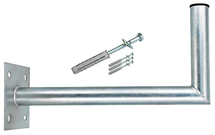 PremiumX 45-50cm Wandhalter Stahl verzinkt SAT Antenne Wandhalterung Wand Montage Halter Fischer Schraubensatz