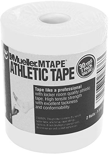Mueller Athletic Tape, 3,8 cm x 13 m, weiß, 2 Stück