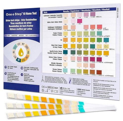 2 x Urinalysis Multisticks Strips -10 Parameter Professional/GP Urine Tests - pH/Glucose/Ketone/Liver & Kidney Infection