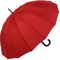 iX-brella Long – Parapluie de qualité supérieure en 16 pièces avec mécanisme automatique résistant aux tempêtes, rouge, 100, Parapluie automatique