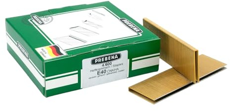 Prebena E40CNKHA Heftklammern Klammern 40 mm Typ E 4600 Stück verzinkt geharzt