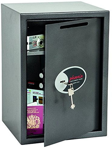 Phoenix Safe Company SS0804KD Size 4 Vela Deposit Home/Office Security Safe with Key Lock