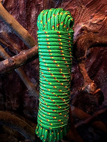 Nr.15 PP-Seile,Schnüre,Universalseil,Tauwerk 6 mm x 30 m, Schnur, Reep Seil, Flechtschnur,Allzweckseil, Grün